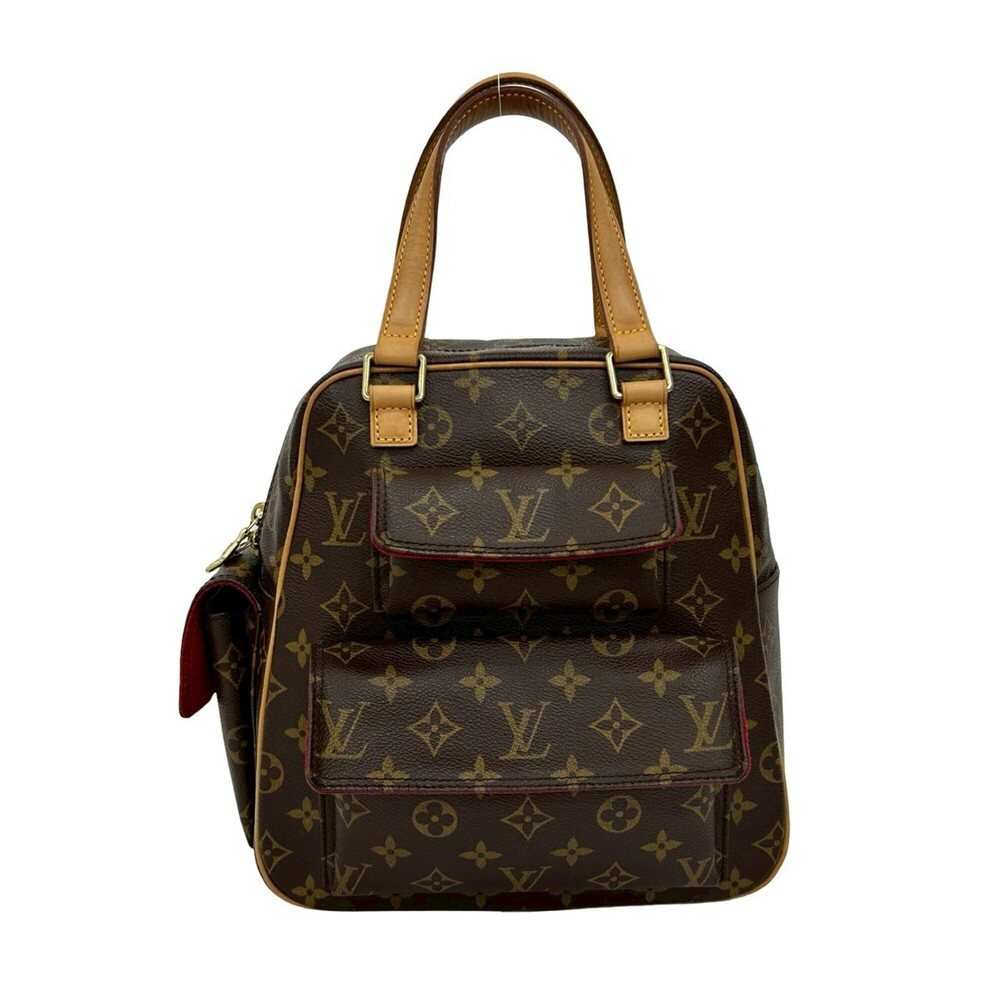 LOUIS VUITTON Authentic Vintage Brown Monogram Leather Boston Bag - Picture 1 of 10
